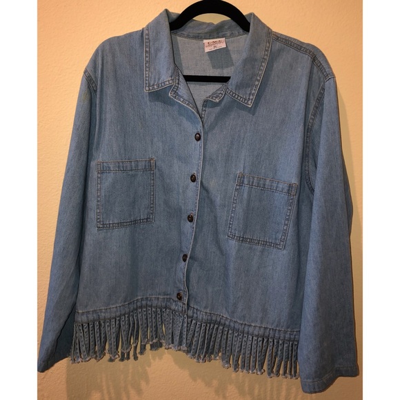 C.M.C vintage denim top - Picture 1 of 9